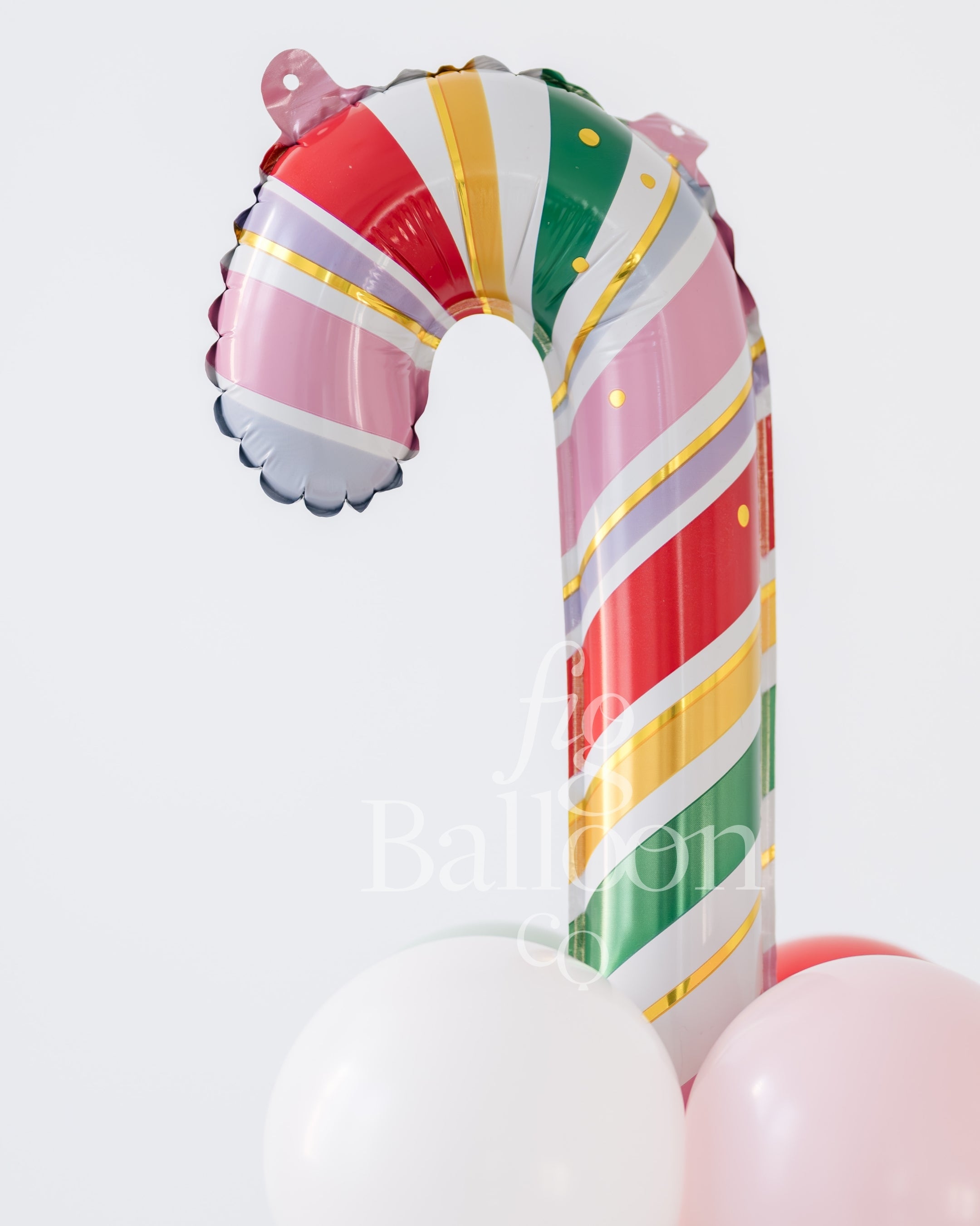 Candy Cane Lane Tabletop Balloon Stack