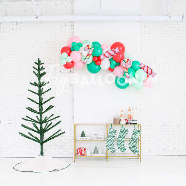 Candy Cane Lane Holiday Balloon Garland