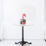 Classic Candy Cane Tabletop Balloon Stack