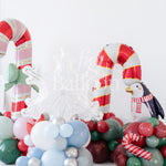 Clear Snowflake Balloon Stack