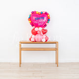 Colorful Valentines Heart Stack