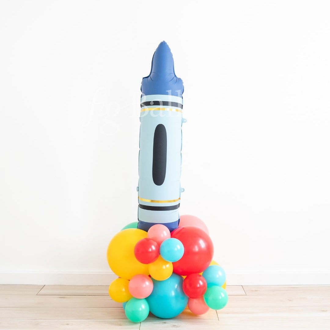 Crayon Back to School Balloon Stack 