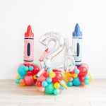 Crayon Back to School Balloon Stack  2