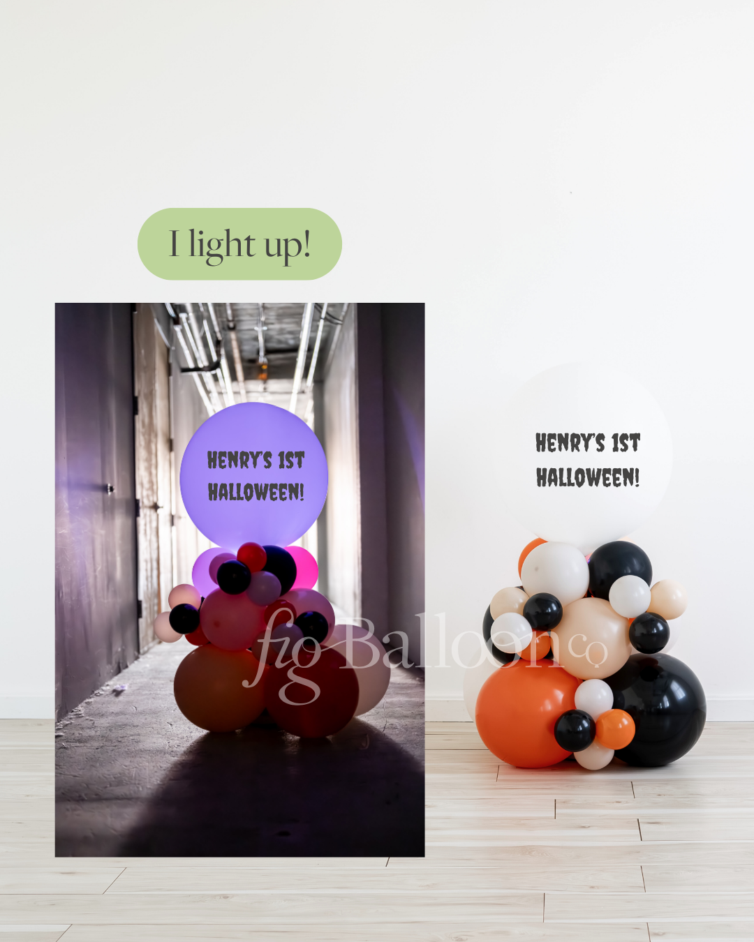 Custom Glow In The Dark Balloon Stack!
