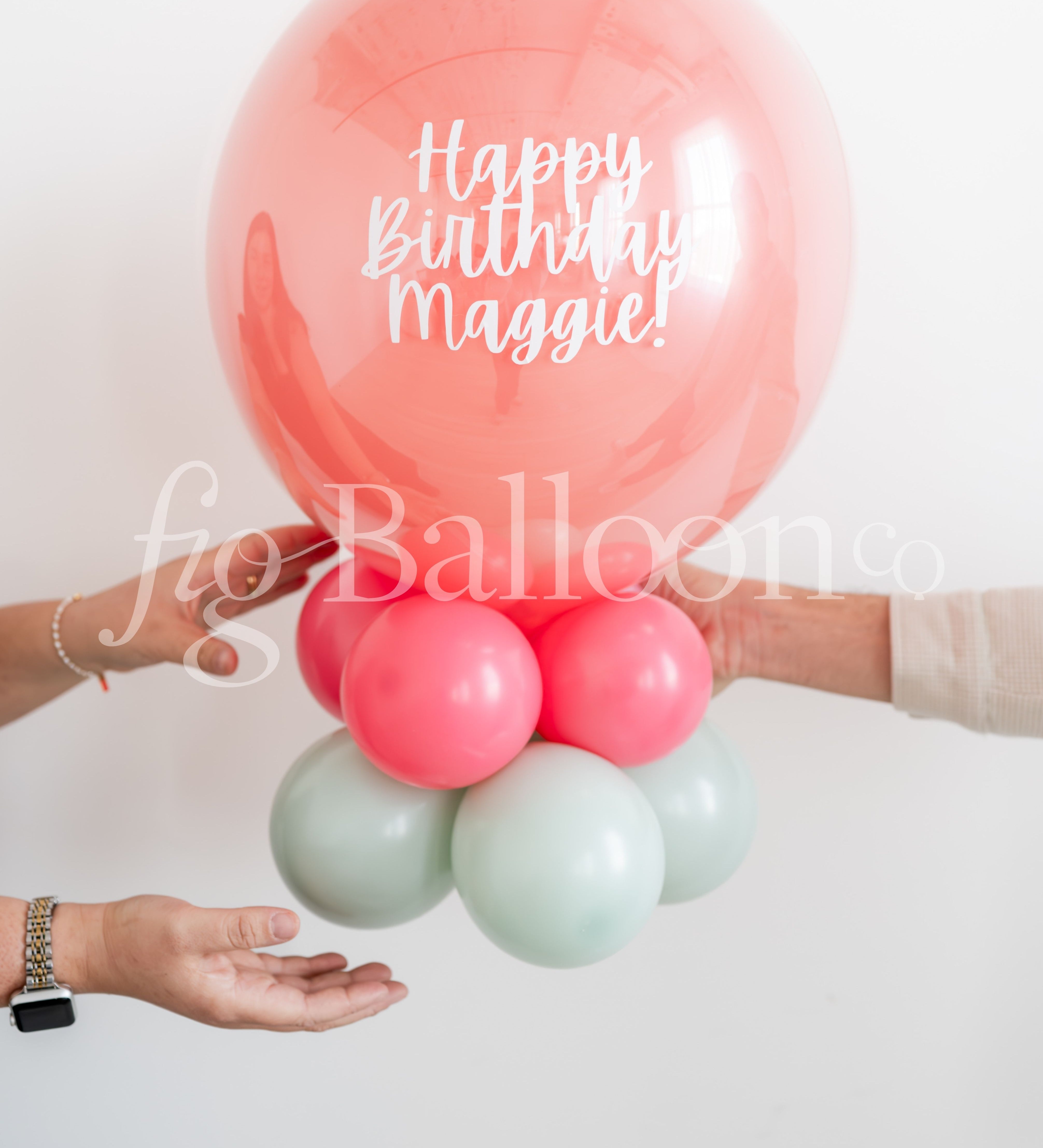 Customizable Balloon Tabletop Stack Centerpiece 2