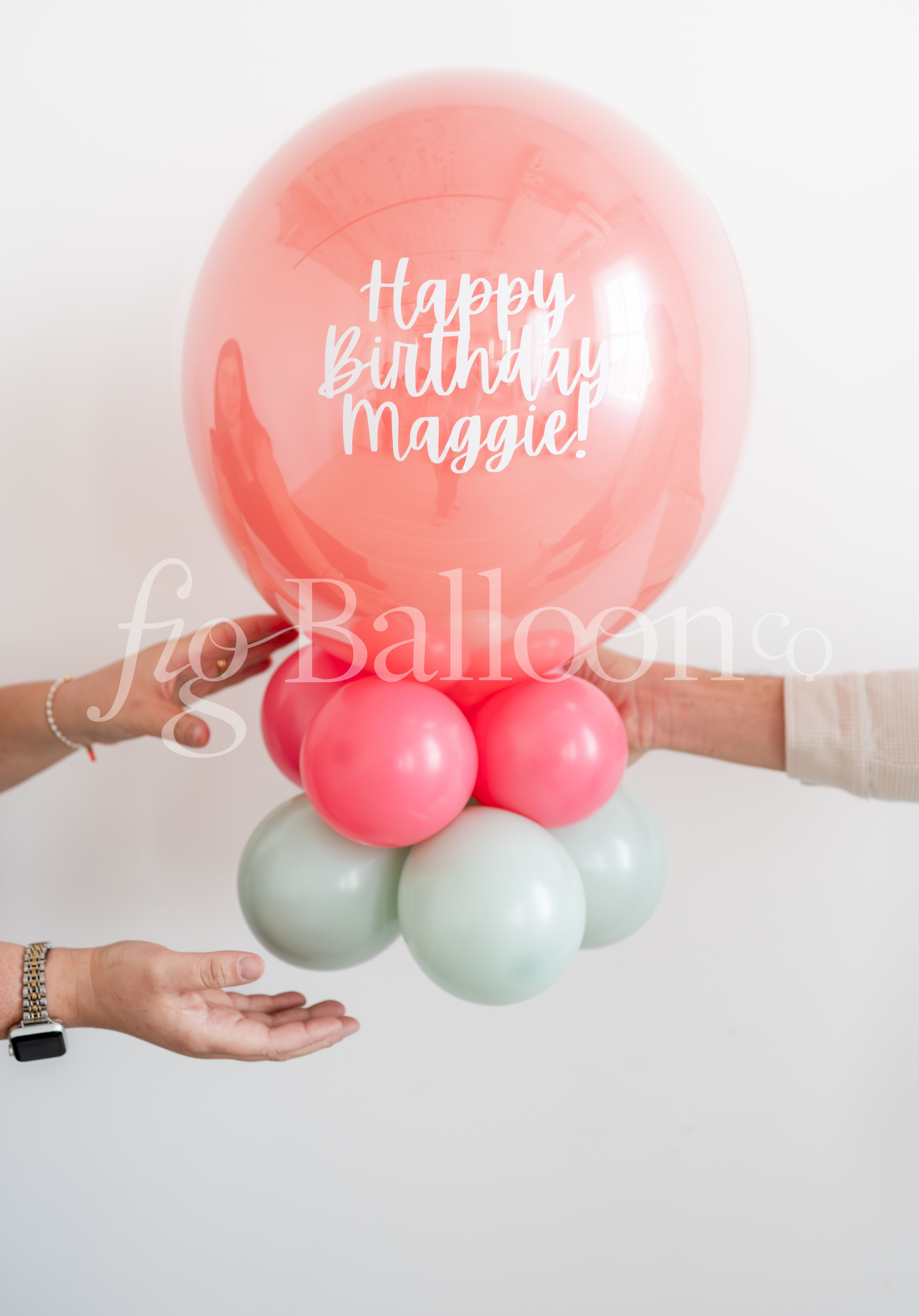 Customizable Balloon Tabletop Stack Centerpiece 2