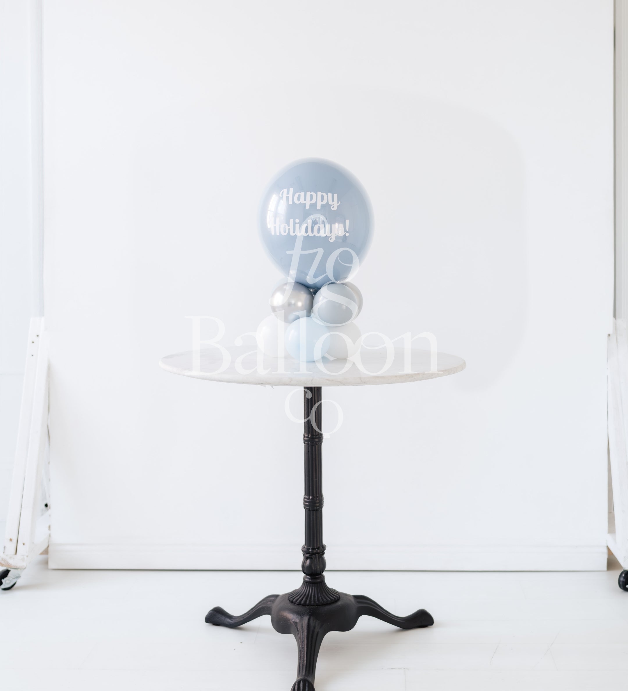 Customizable Winter Wonderland Tabletop Balloon Stack