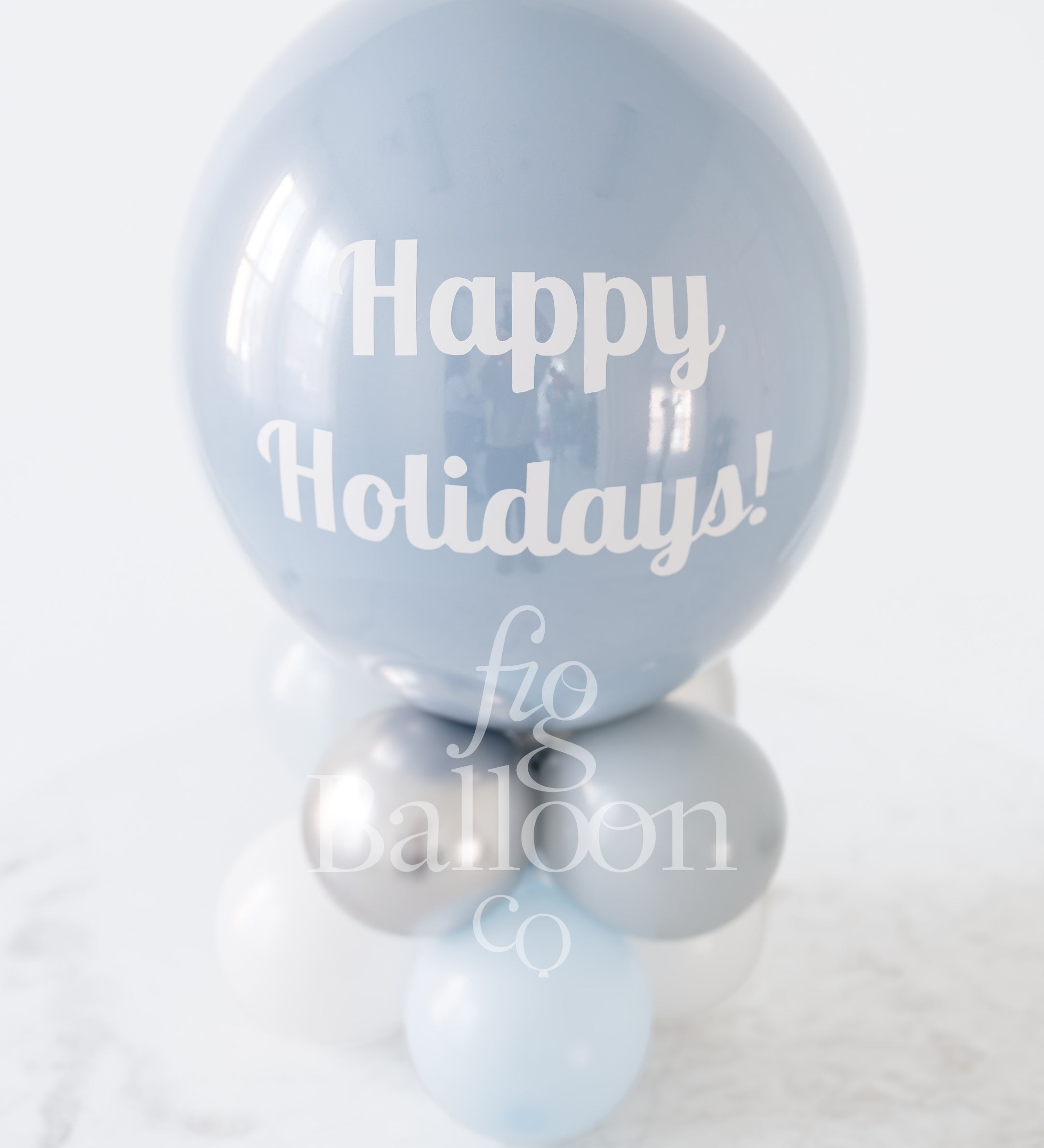 Customizable Winter Wonderland Tabletop Balloon Stack