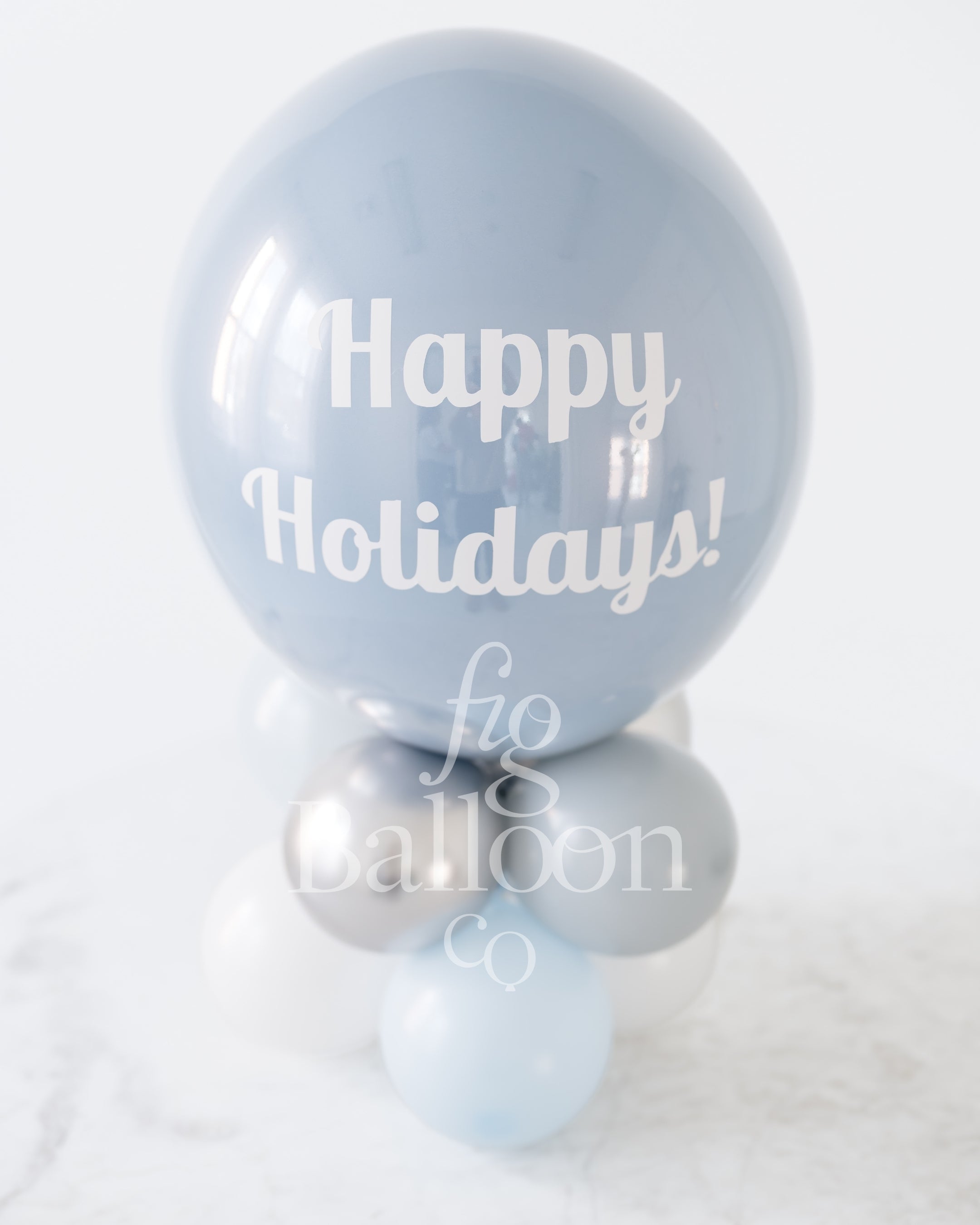 Customizable Winter Wonderland Tabletop Balloon Stack