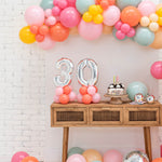 Fig Balloon Co colorful balloon garlands and number balloons