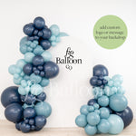 Fig Balloon Co Arch Backdrop with Balloon Garland with logo