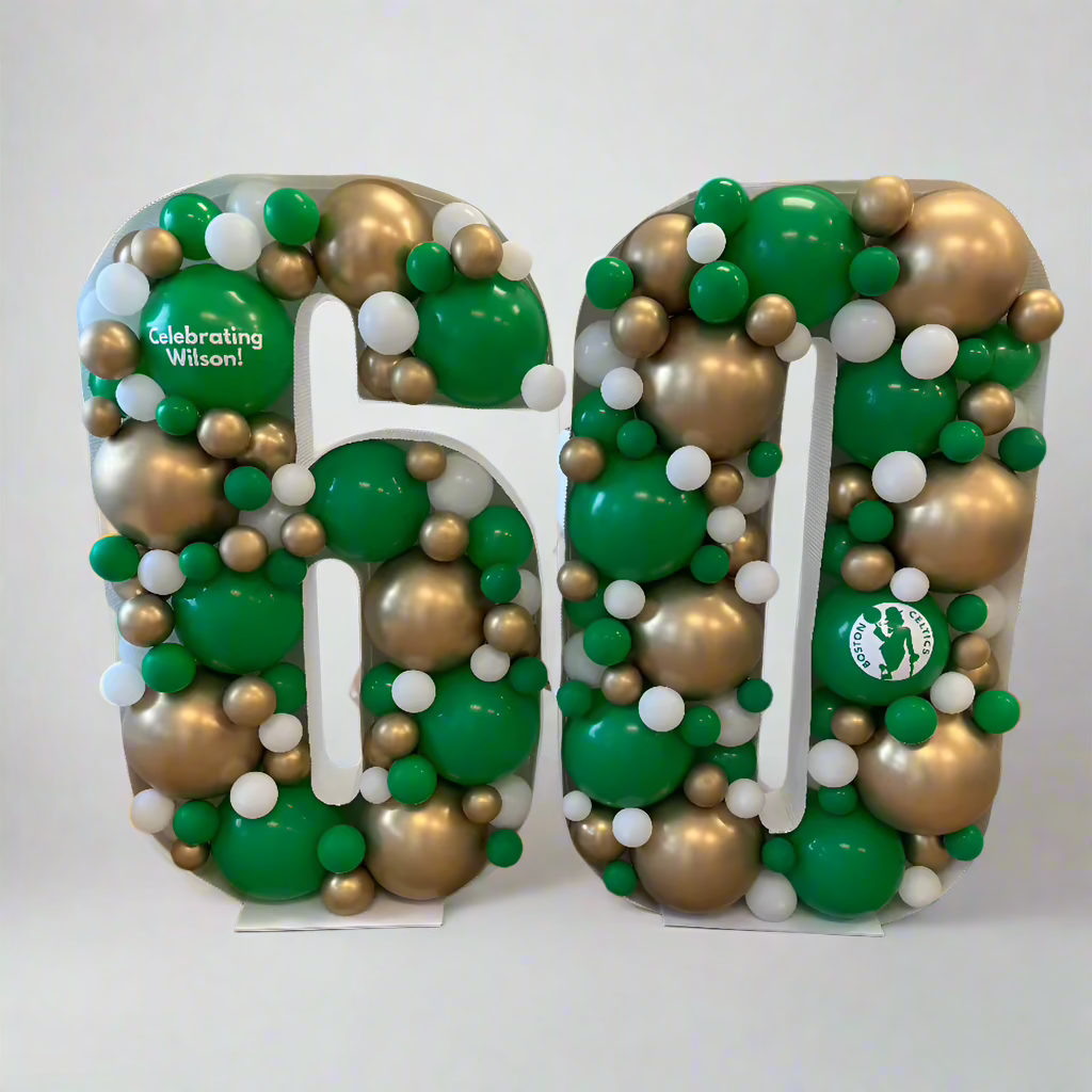 Fig Balloon Co Balloon Filled Numbers 60