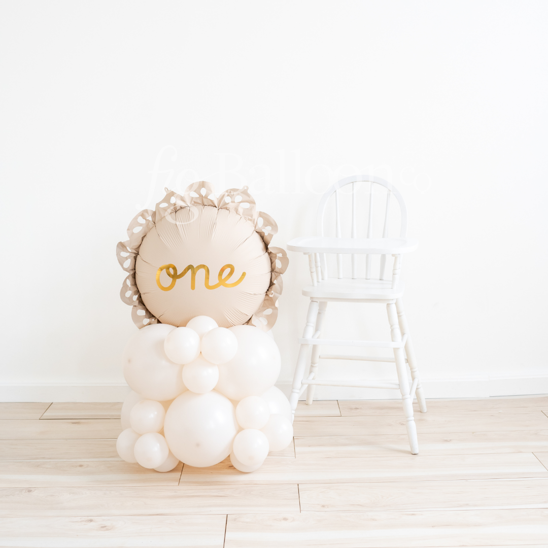 First Birthday ONE Balloon Stack