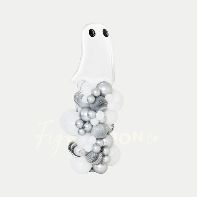 Ghost Halloween Balloon Column