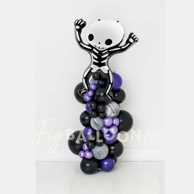 Skeleton Halloween Balloon Column