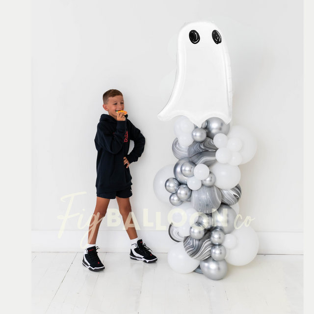 Ghost Halloween Balloon Column