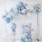 Iridescent Snowflake Balloon Stack