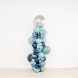 Large Mirror Orb Balloon Column