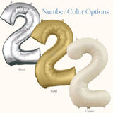 Mylar Number Color Options