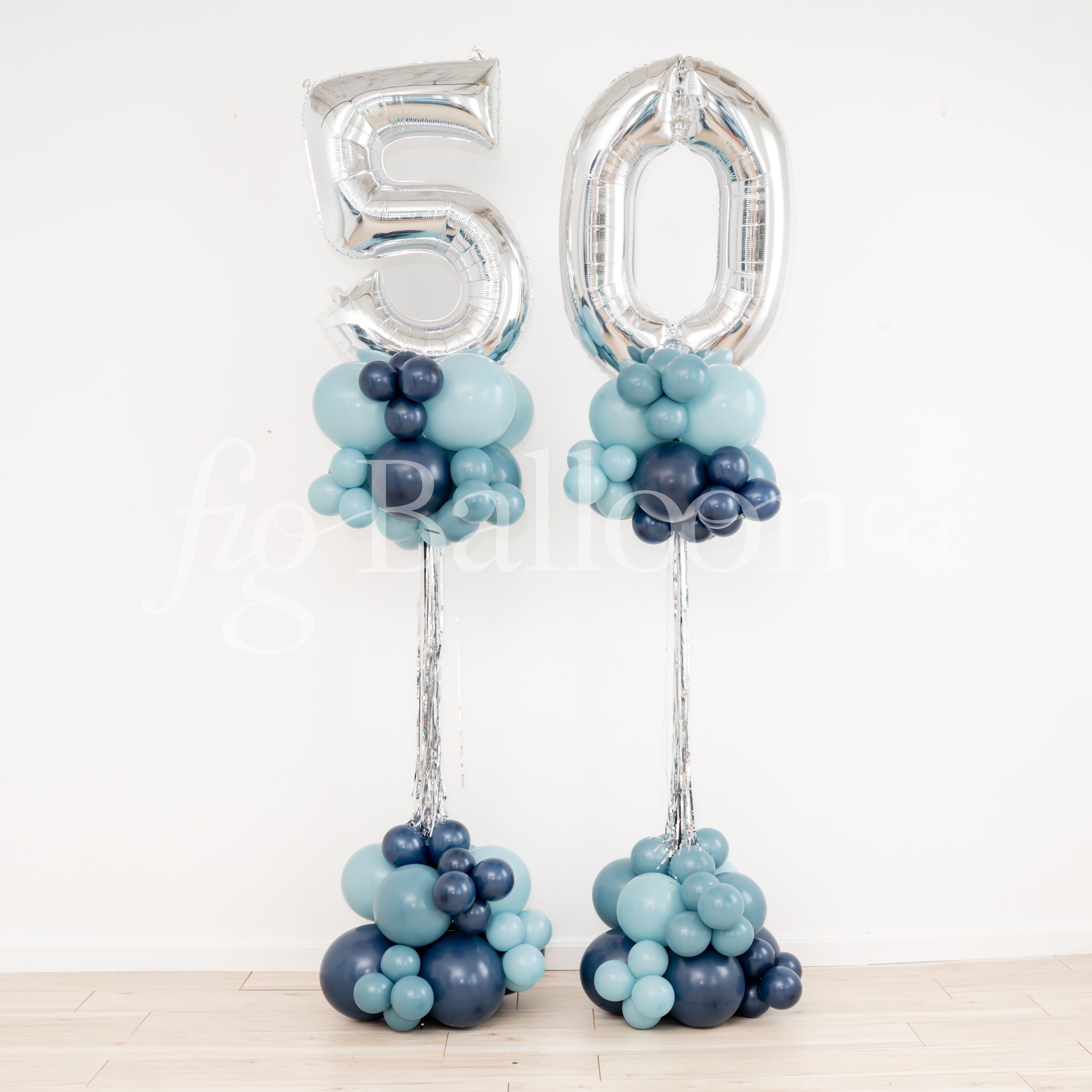 Number Balloon Party Pole 50
