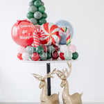 Peppermint Twist Tabletop Balloon Stack