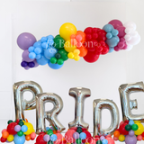PRIDE Rainbow Balloon Garland