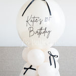 Satin Ribbon Customizable Balloon Tabletop Stack Centerpiece