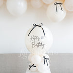 Satin Ribbon Customizable Balloon Tabletop Stack Centerpiece 2