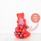 Valentines Gummy Bear Balloon Cluster