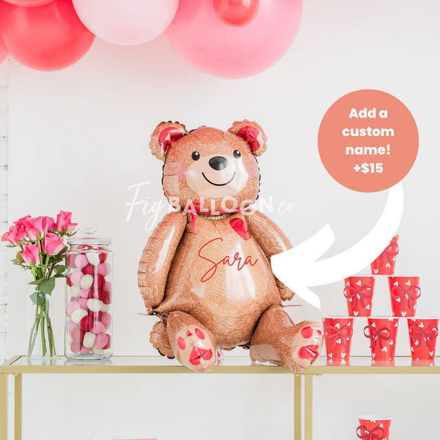 Sitting Valentines Teddy Bear Tabletop
