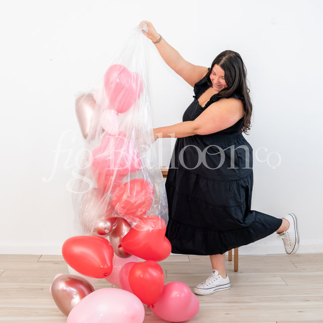 Bag Of Heart Balloons