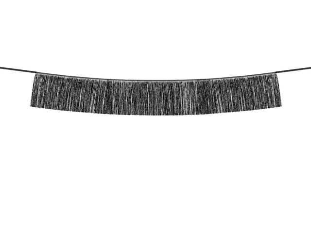 Black Fringe Curtain