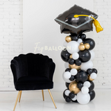 Graduation Cap Balloon Column