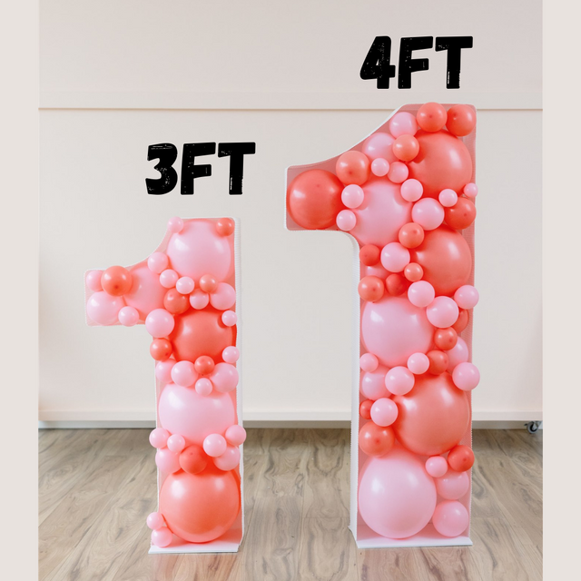 Mini 3ft Balloon Numbers
