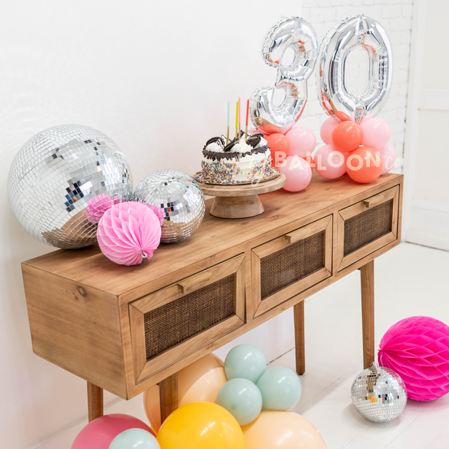 Mini Tabletop Double Digit Balloon Number Marquee