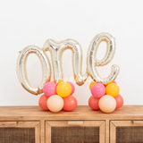 First Birthday One Balloon Tabletop Stack