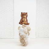 Balloon Column with Teddy Bear (you pick colors!)