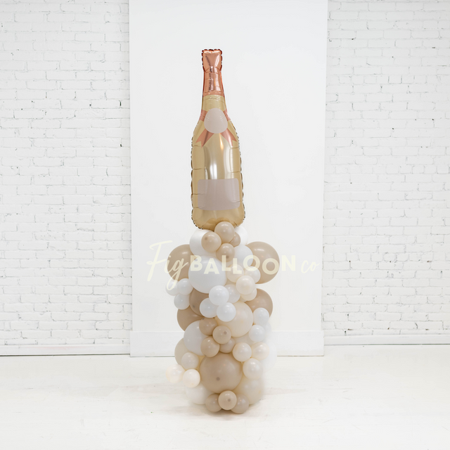 Balloon Column with Champagne (you pick colors!)