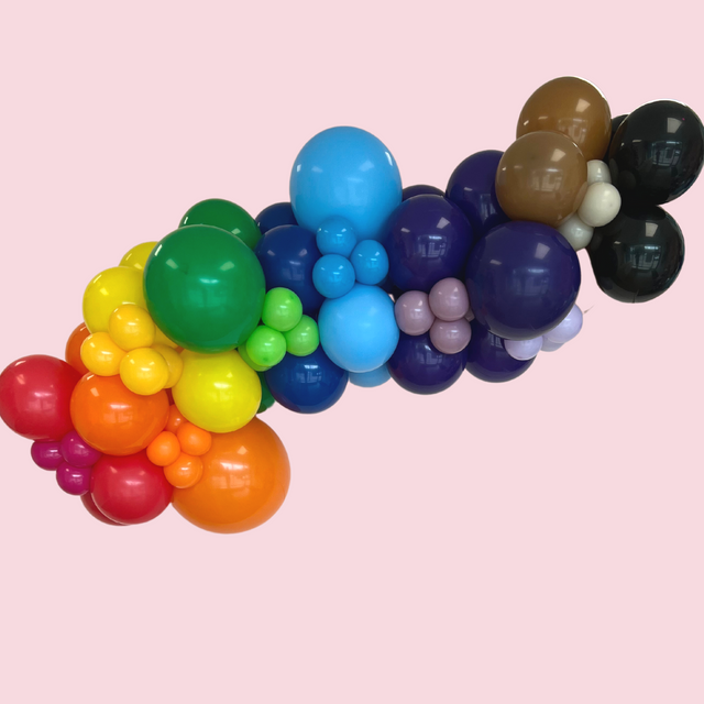 PRIDE Rainbow Balloon Garland